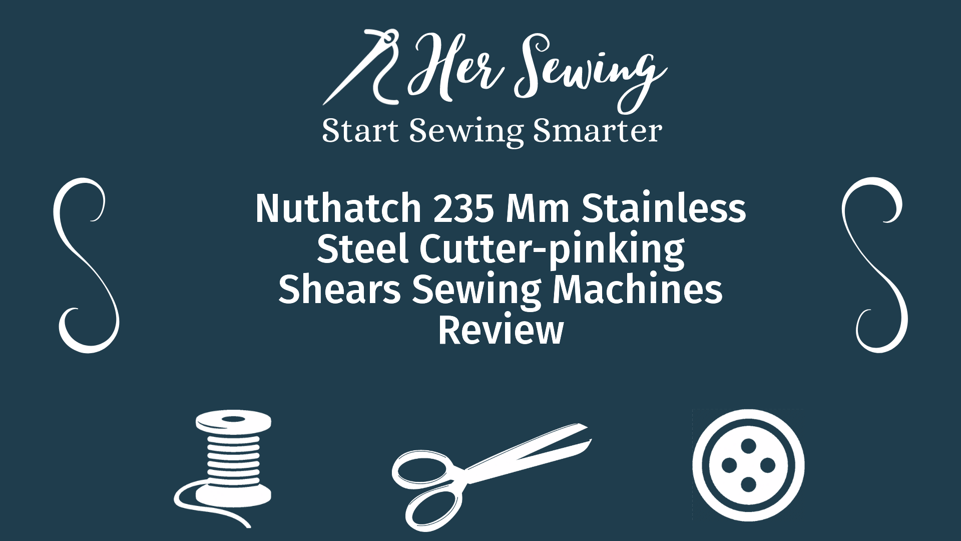 Nuthatch 235 Mm Stainless Steel Cutter-pinking Shears Sewing Machines Review