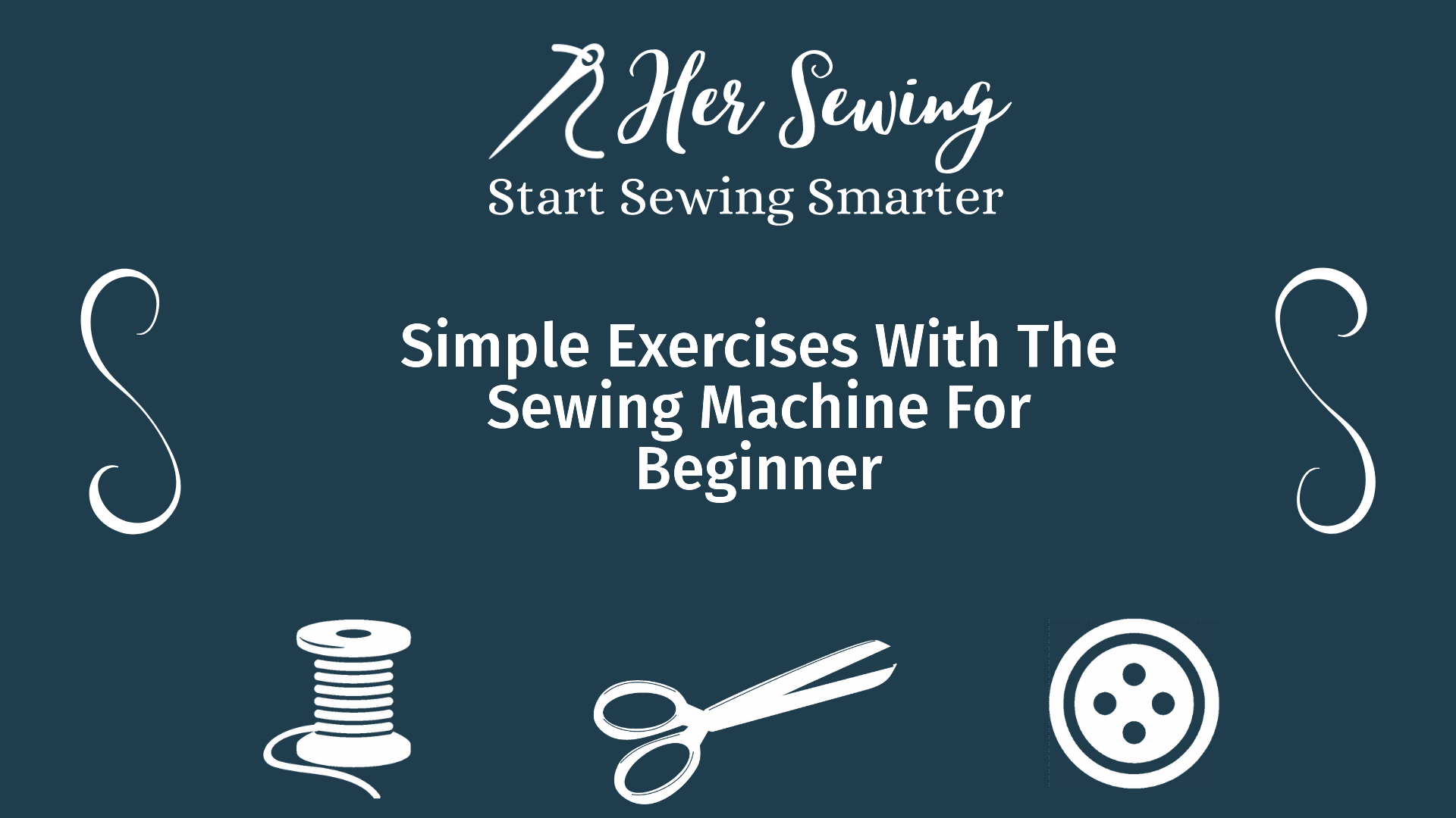 Simple Exercises With The Sewing Machine For Beginner